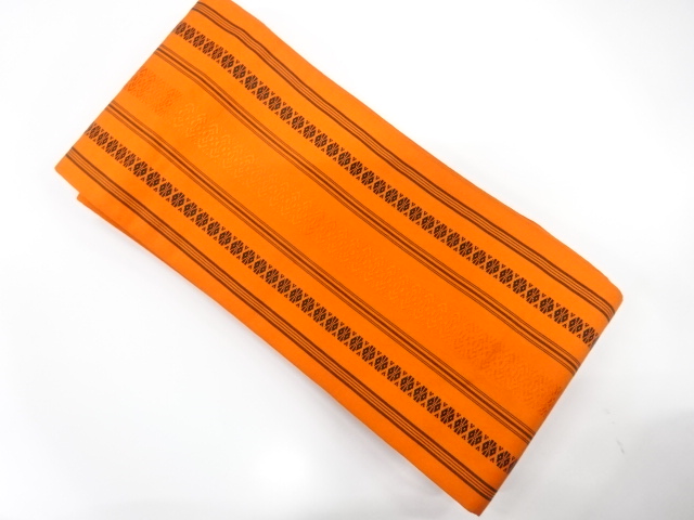 JAPANESE KIMONO / HANHABA OBI / SILK / CHIKUZEN HAKATA
